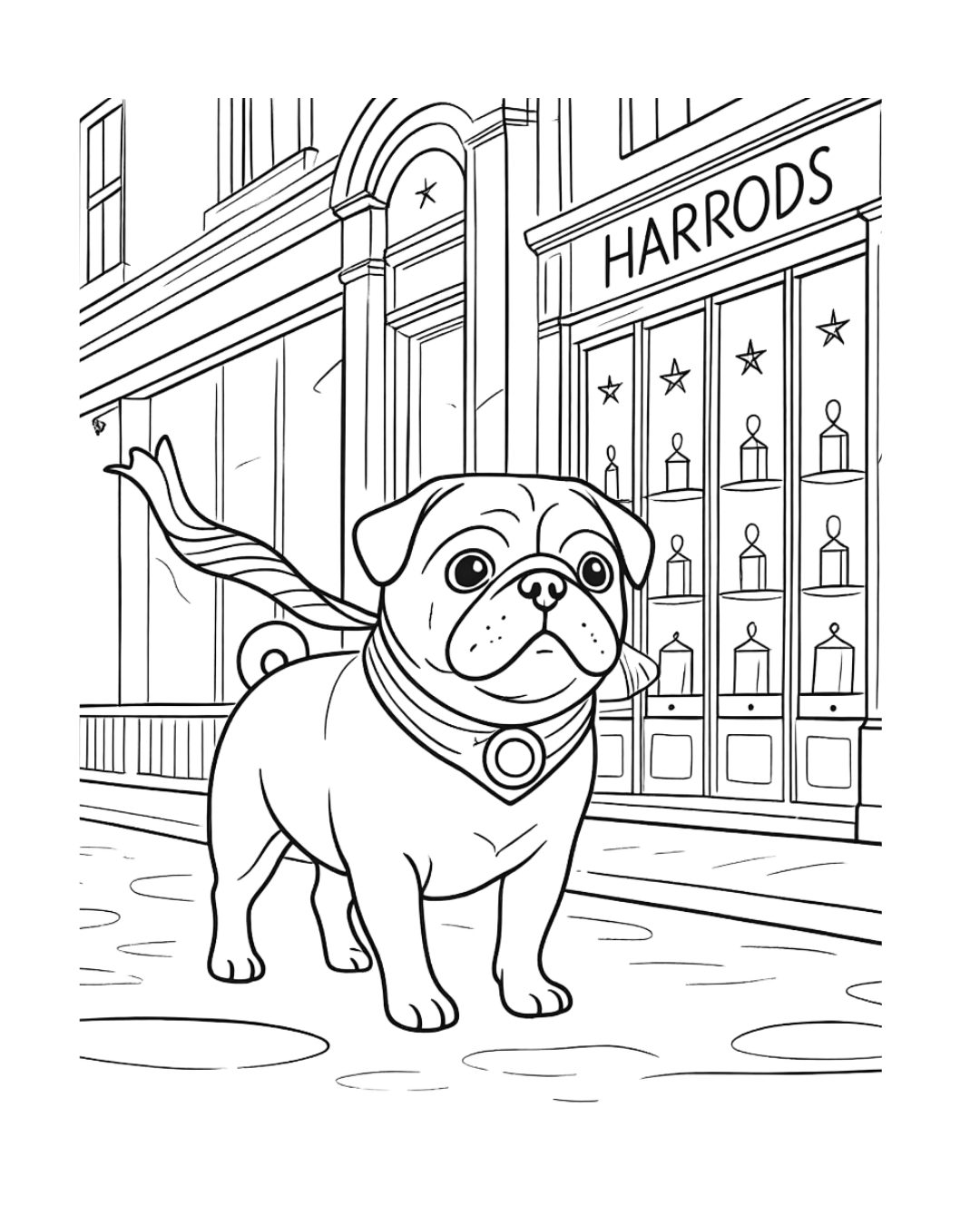 SCARLETT THE PUG VISITS LONDON: A COLORING AND ACTIVITY BOOK FOR KIDS