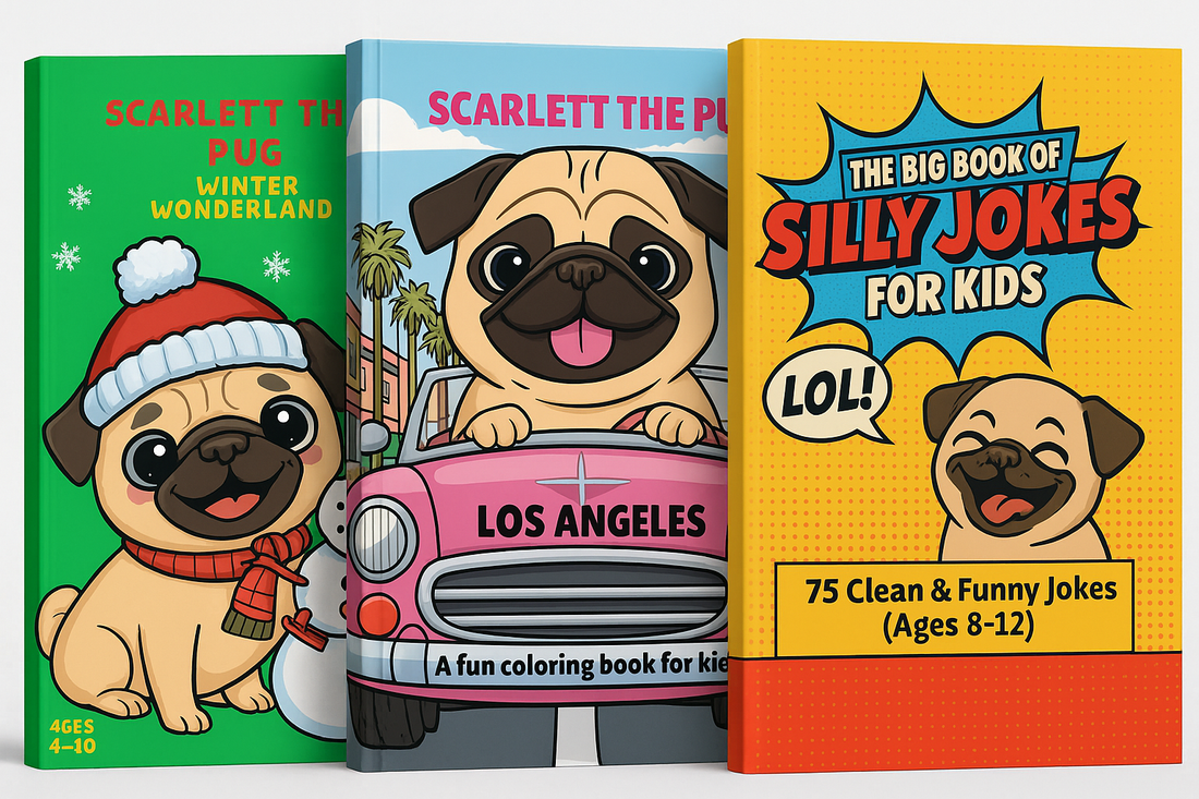 Scarlett the Pug Announces New Children’s Books Focused on Creativity and Kindness.