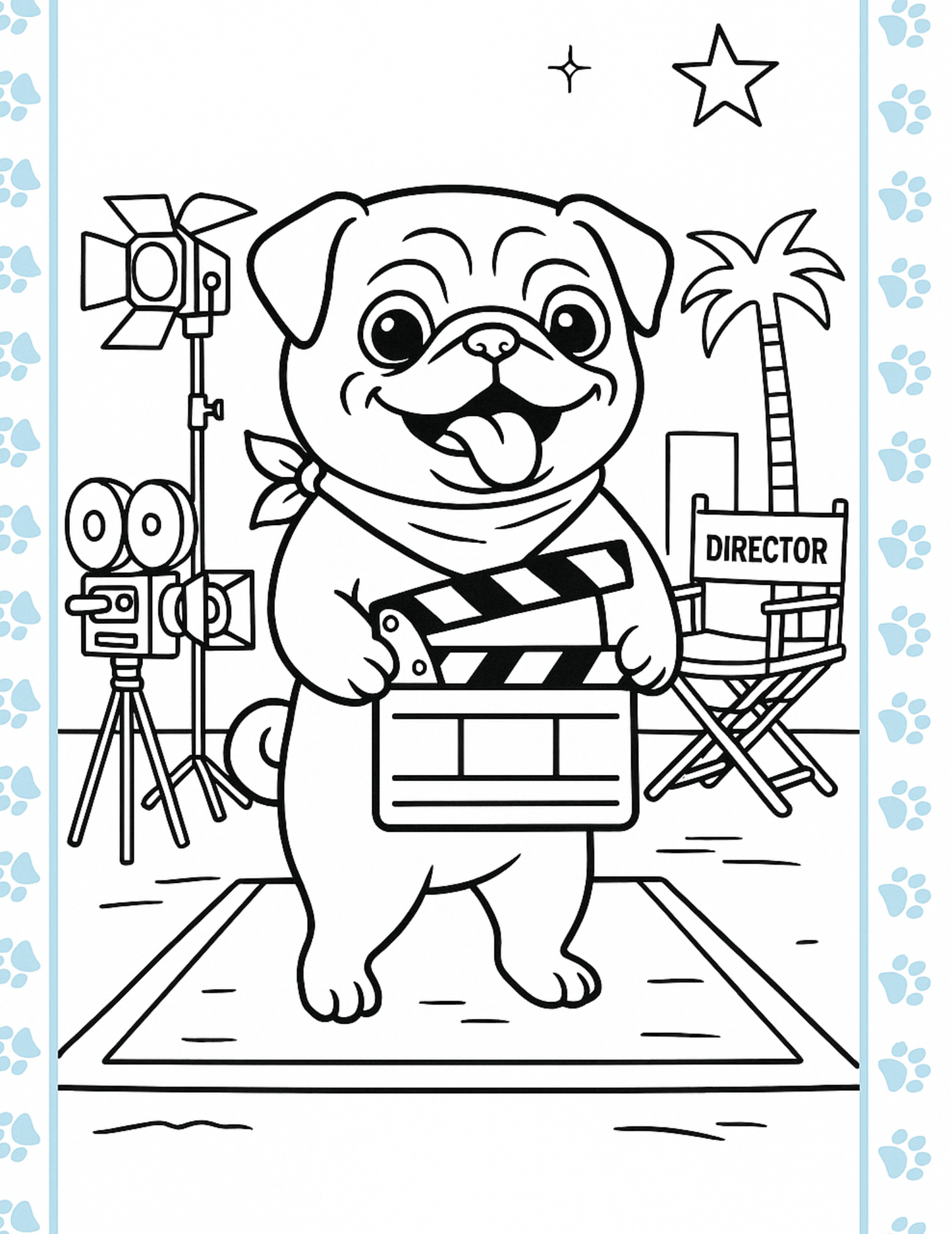 Scarlett the Pug   Los Angeles     Coloring Book for Kids