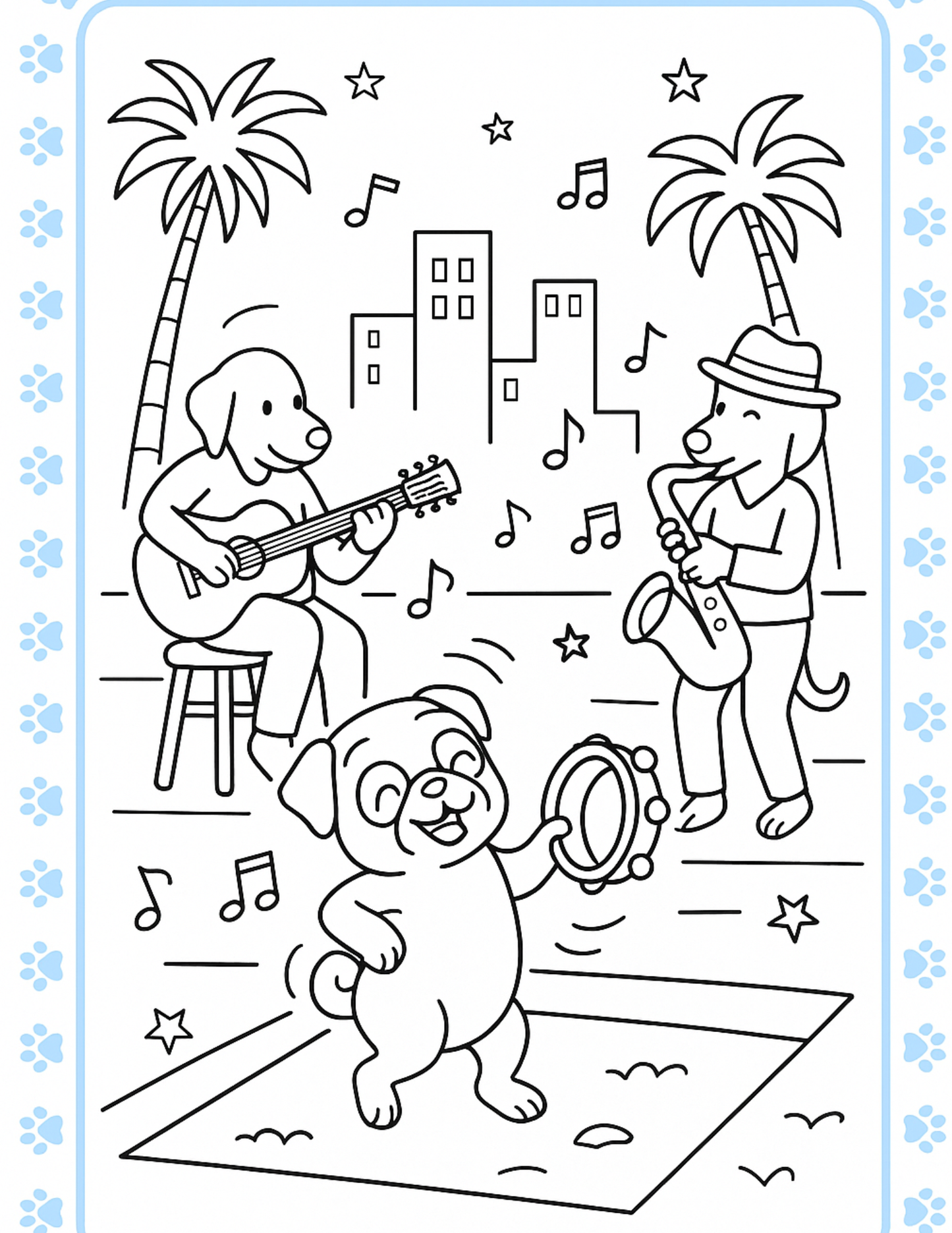 Scarlett the Pug   Los Angeles     Coloring Book for Kids