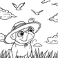 Scarlett the Pug Texas Coloring Book for Kids Digital Download