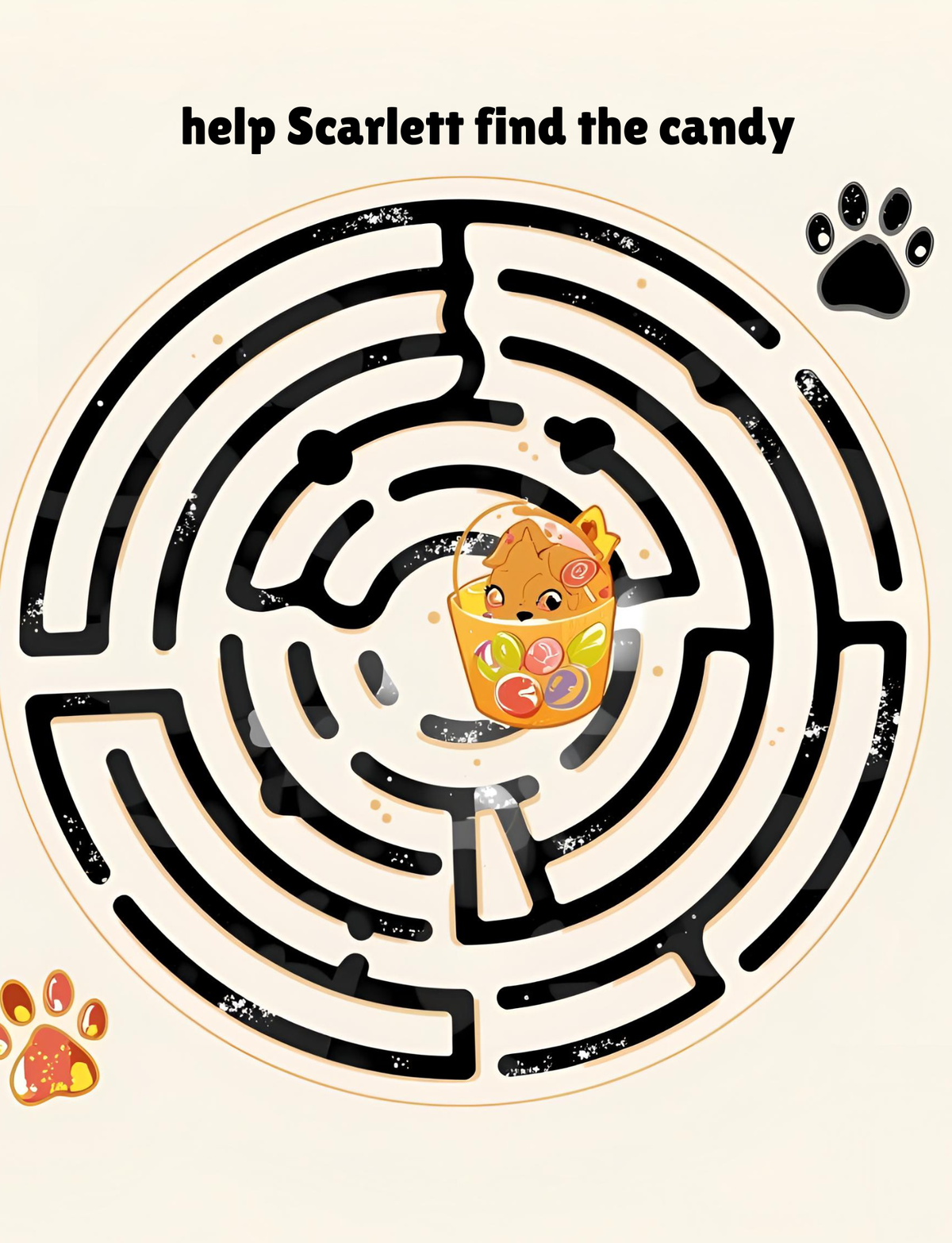 Scarlett the Pug’s Halloween Adventures –  Coloring & Activity Book