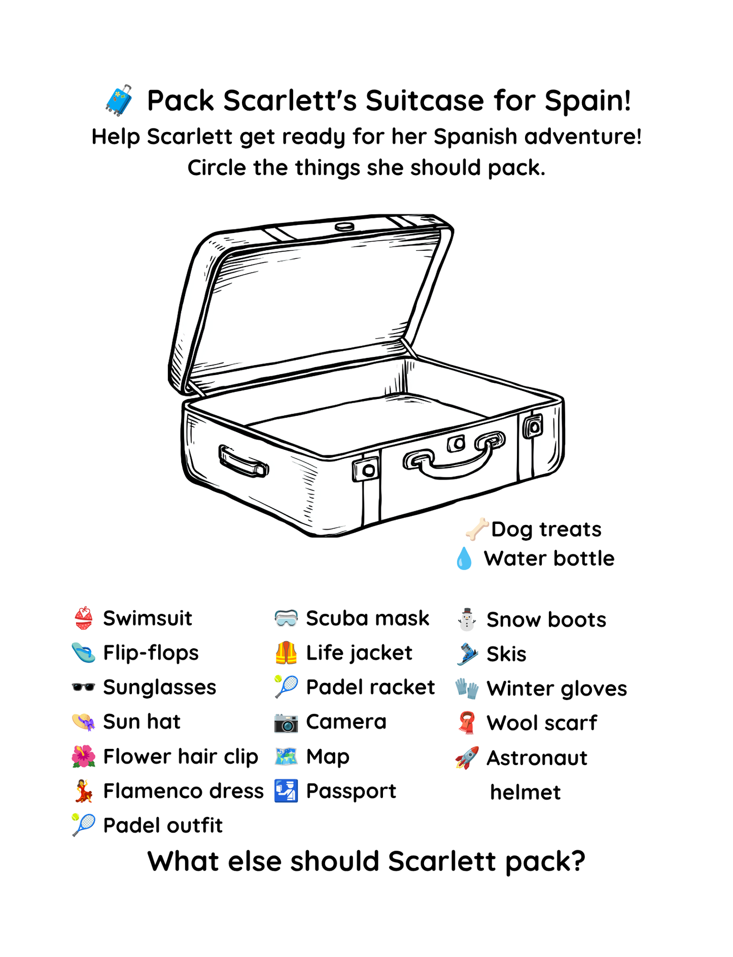 Scarlett the Pug Adventures: Spain – Digital Download (PDF) 🐾