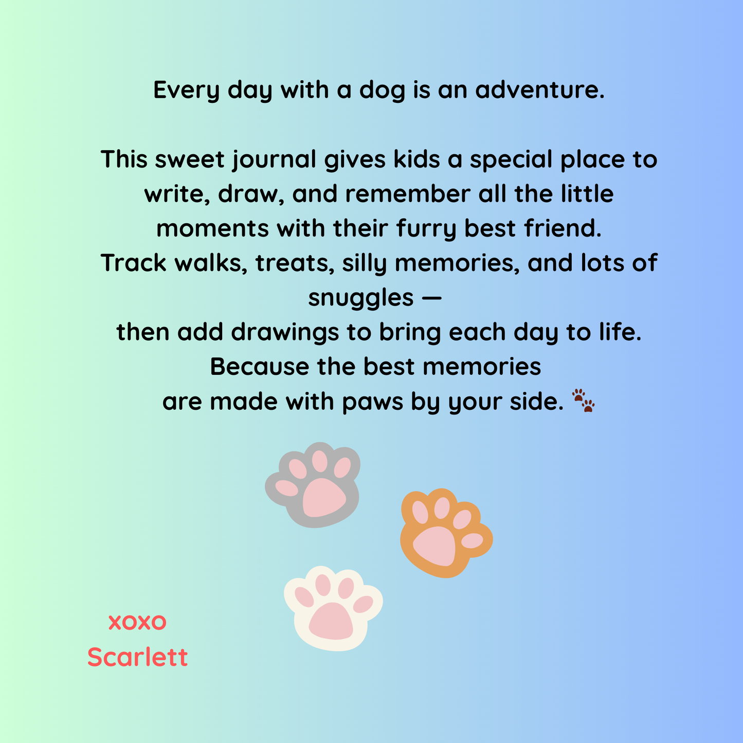 Me and My Dog Diary: A Memory Journal for You and Your Dog