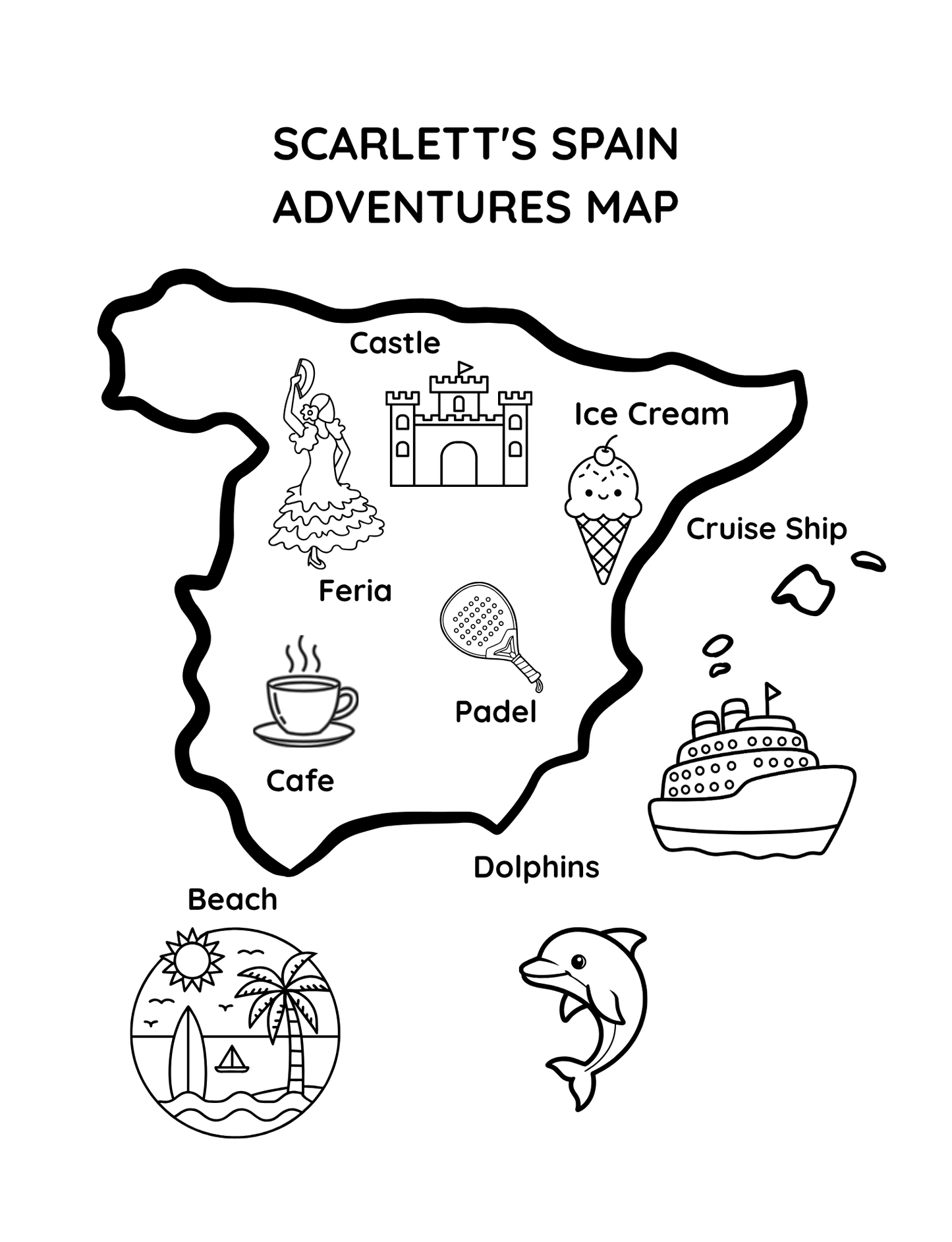 Scarlett the Pug Adventures: Spain – Digital Download (PDF) 🐾