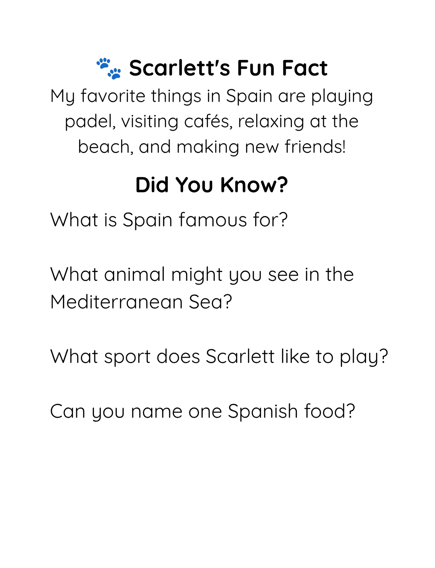 Scarlett the Pug Adventures: Spain – Digital Download (PDF) 🐾