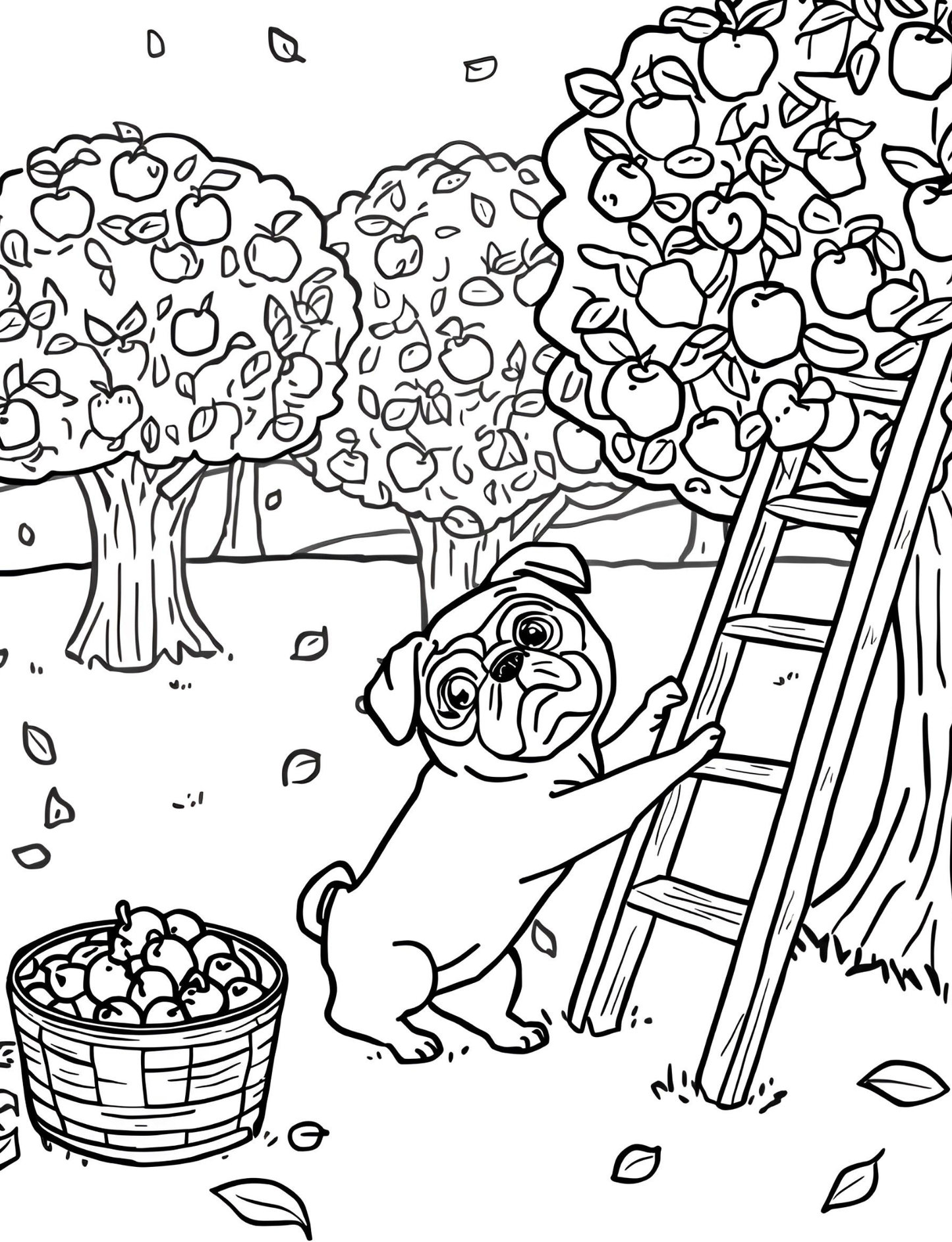 Scarlett the Pug  New York  Coloring Book for Kids