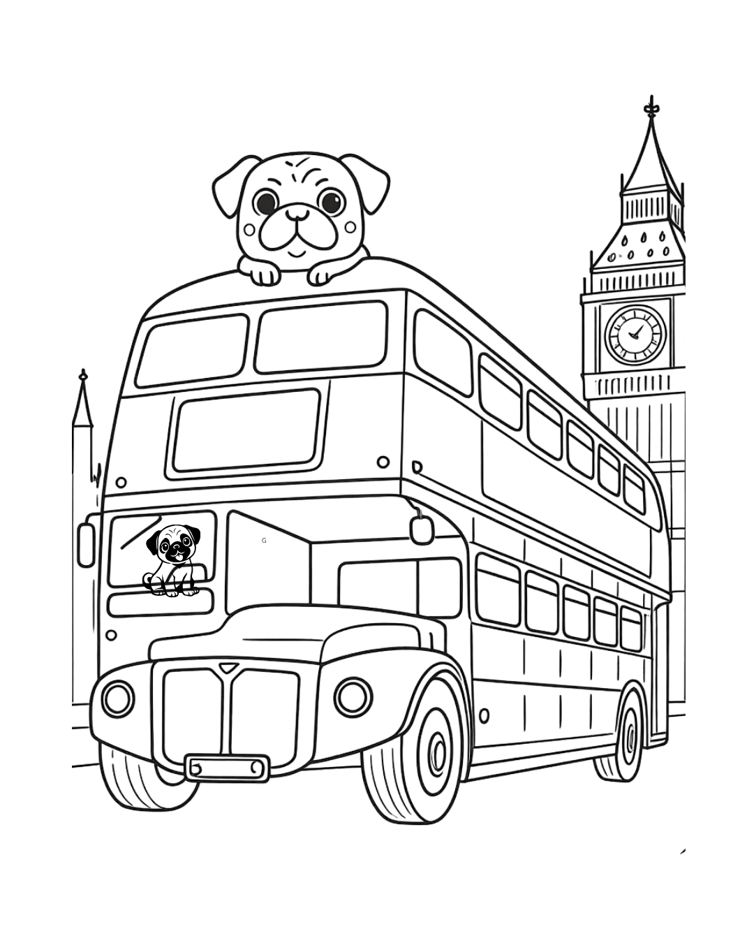 SCARLETT THE PUG VISITS LONDON: A COLORING AND ACTIVITY BOOK FOR KIDS