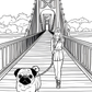 Scarlett the Pug  New York  Coloring Book for Kids