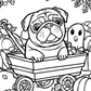Scarlett the Pug’s Halloween Adventures –  Coloring & Activity Book