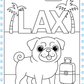 Scarlett the Pug   Los Angeles     Coloring Book for Kids