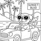 Scarlett the Pug   Los Angeles     Coloring Book for Kids