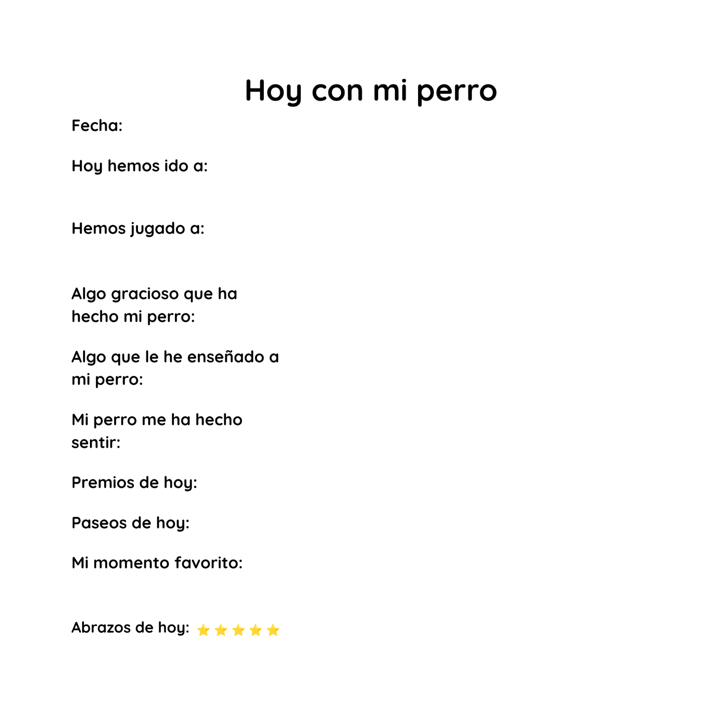 Mi Cachorro y Yo – Diario Digital para Niños y sus Cachorros (PDF Descargable)