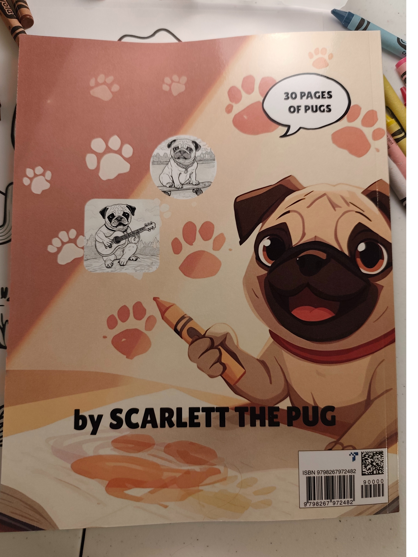 Scarlett the Pug Adventures Coloring Book for Kids
