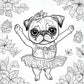 Scarlett the Pug Adventures Coloring Book for Kids