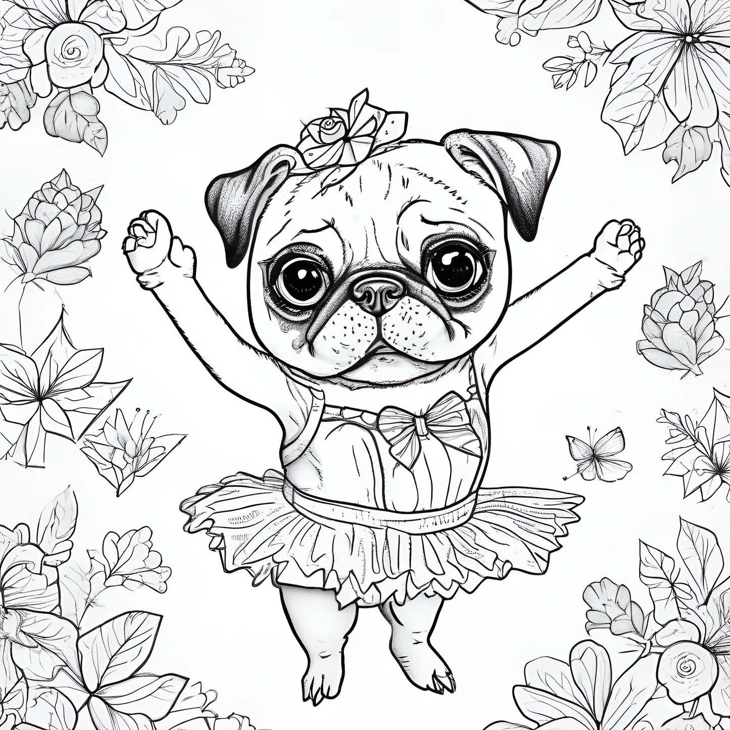 Scarlett the Pug Adventures Coloring Book for Kids