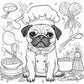 Scarlett the Pug Adventures Coloring Book for Kids