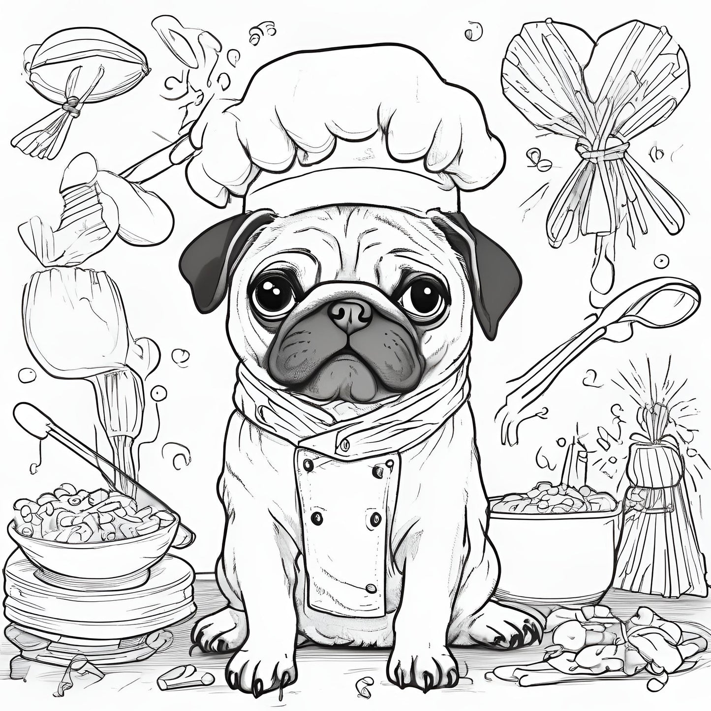 Scarlett the Pug Adventures Coloring Book for Kids