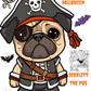 Scarlett the Pug’s Halloween Adventures –  Coloring & Activity Book