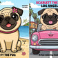 Scarlett the Pug   Los Angeles     Coloring Book for Kids