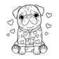 Scarlett the Pug Valentine Activity Book – Digital Download