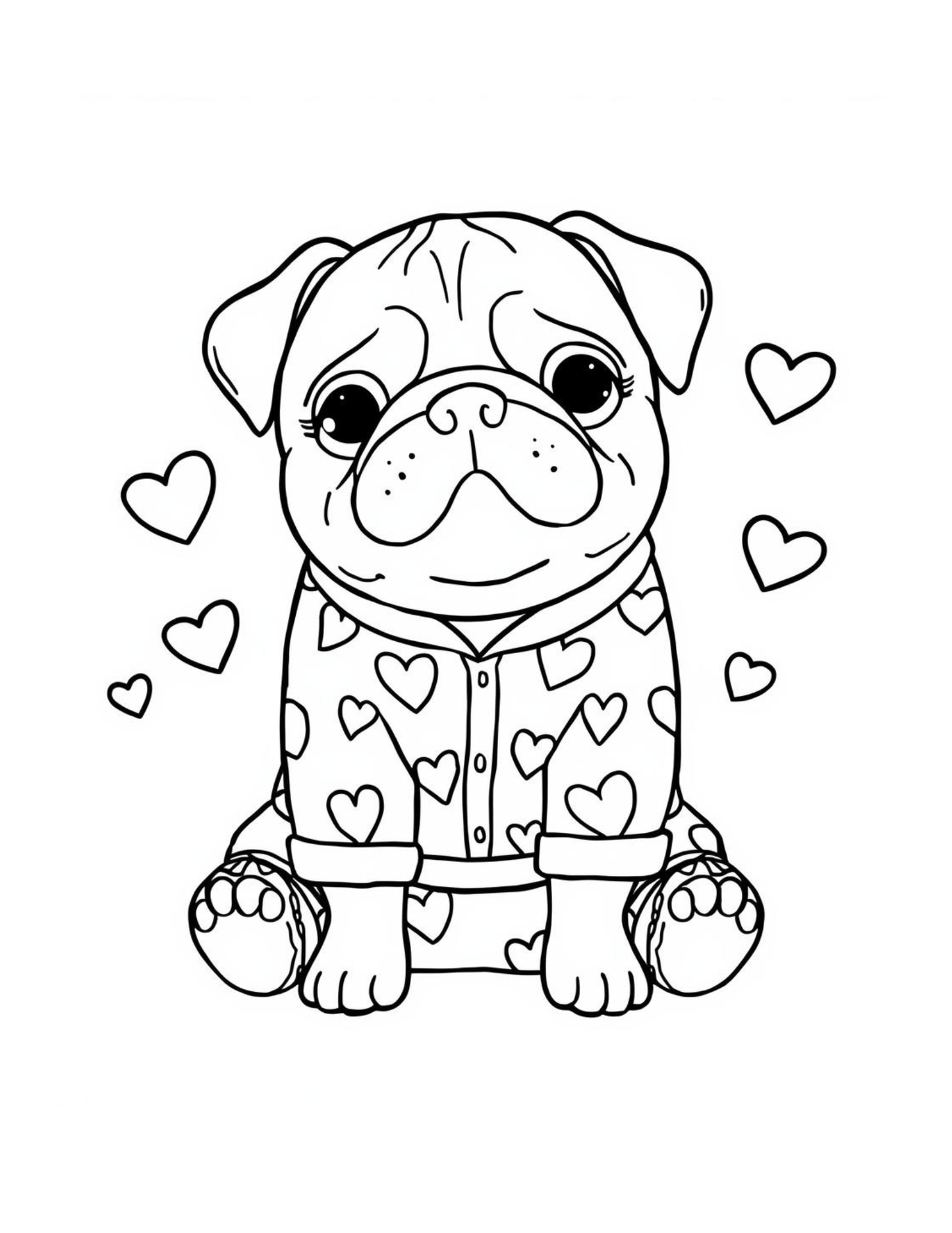 Scarlett the Pug Valentine Activity Book – Digital Download
